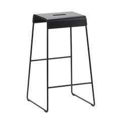 Zone Denmark Σκαμπώ Μπαρ Μεταλλικό 38x38x65 - A-Stool Bar Black