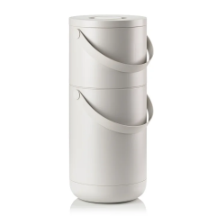 Zone Denmark Κάδος Απορριμμάτων Abs 22+12 Lt - Circular Warm Grey