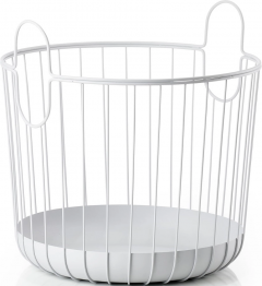 Zone Denmark Καλάθι Οργάνωσης Μεταλλικό Ø40,6x41,1 - Inu Soft Grey